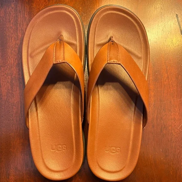 UGG | Shoes | Ugg Mens Wainscott Leather Sandals Like New  display picture 1